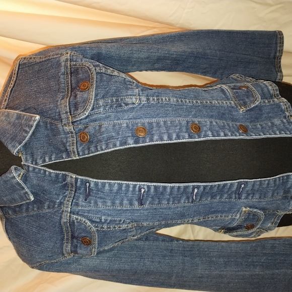 Vintage Blue Denim Jean Jacket with Classic Collar - Picture 1 of 11